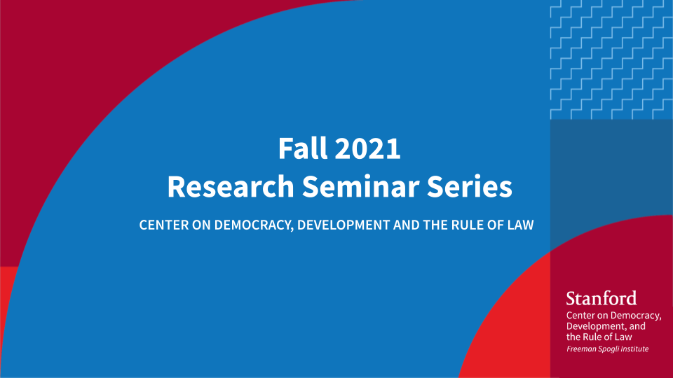 Fall 2021 Research Seminar Series