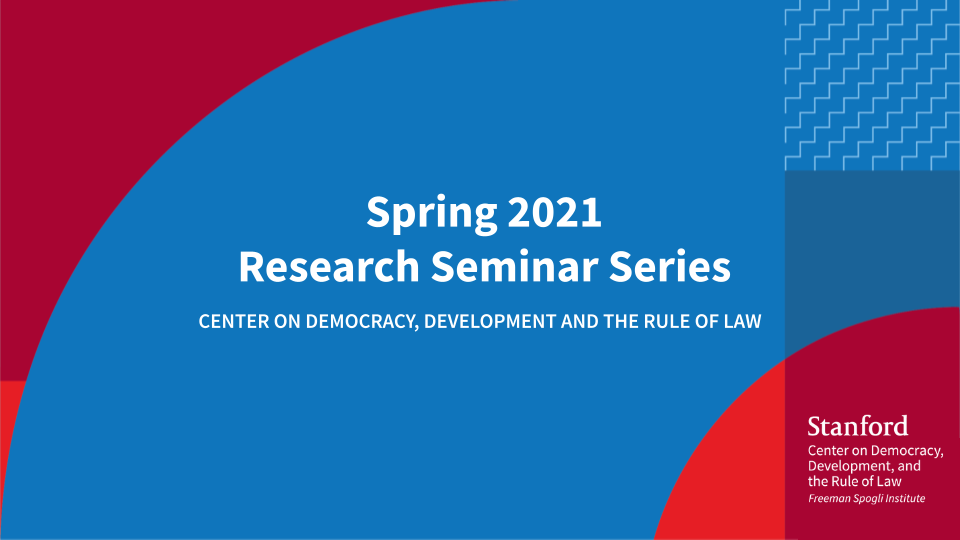 Spring 2021 Research Seminar Series