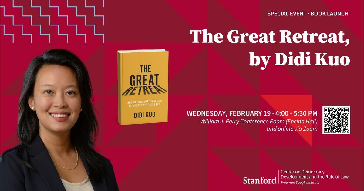 Book Launch | The Great Retreat, by Didi Kuo | FSI