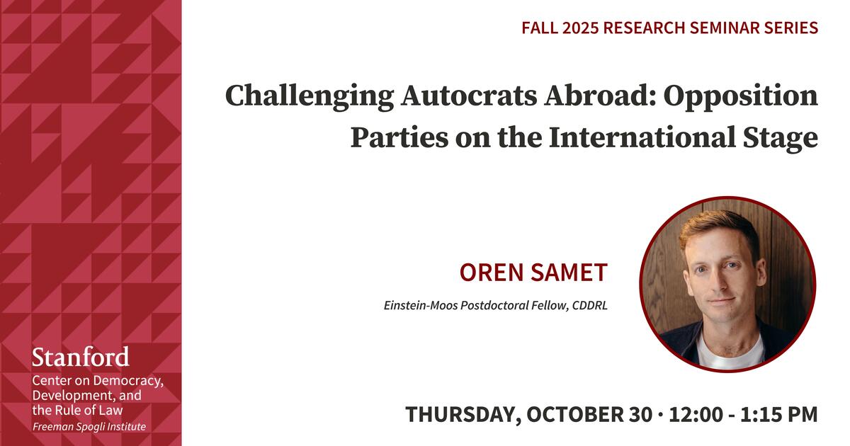 人文+社会 Eurocentrism Oren Samet — Challenging Autocrats Abroad: Opposition