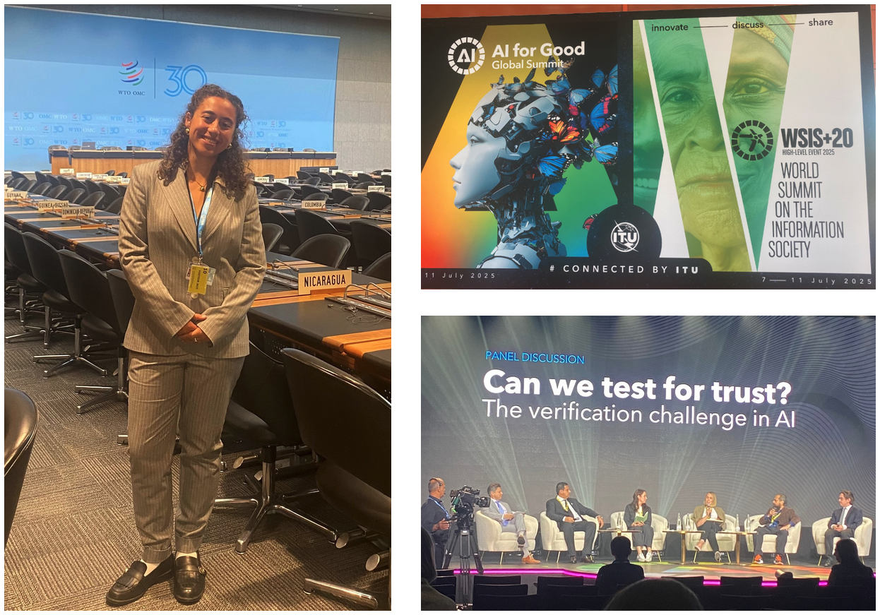Photo Gallery of Malou at the AI for Good conference and the World Summit on the Information Society