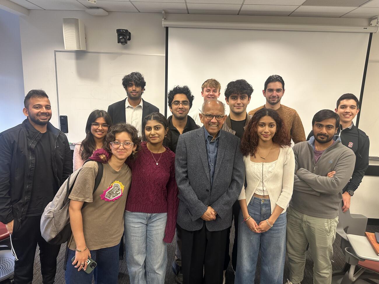 Students from the Stanford Indo-Pak Dosti Forum in a group photo.