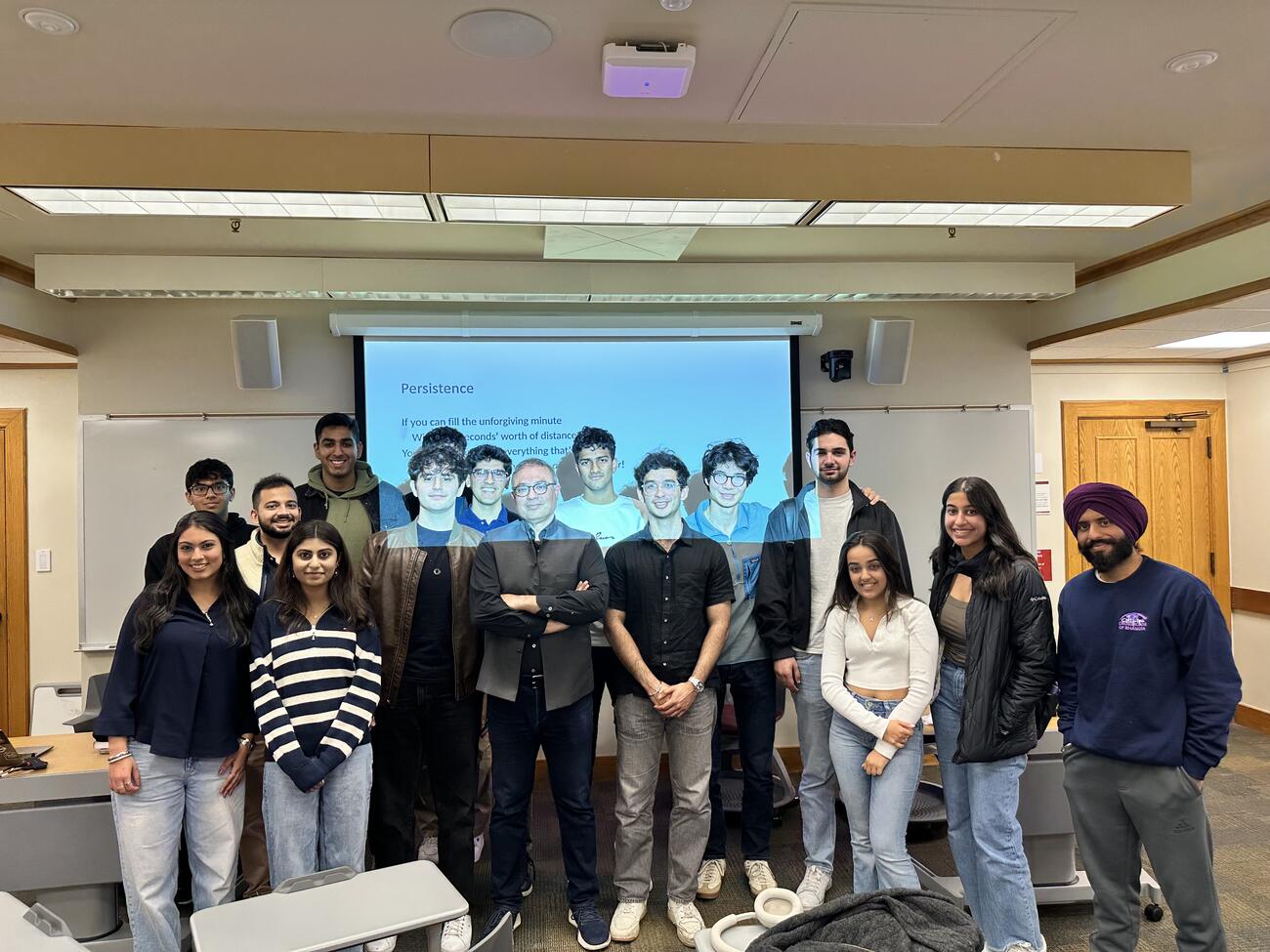 A group photo of students from the Stanford Indo-Pak Dosti Forum.