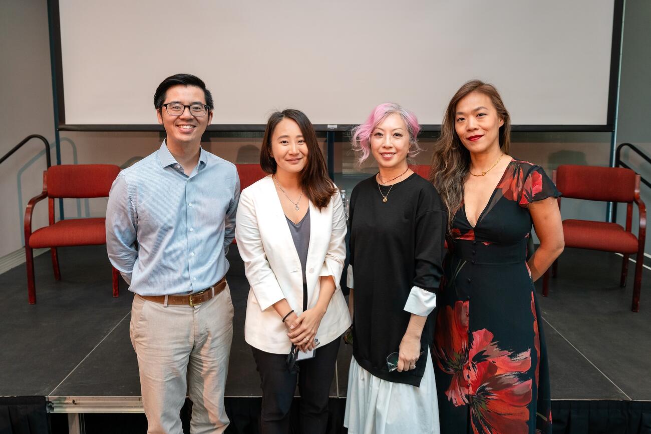 Panelists at the "Visions of Taiwan's Future" posing for the camera.