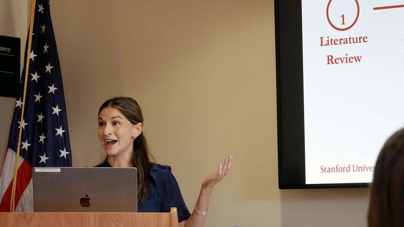 Lorraine Cioffi presents her honors thesis