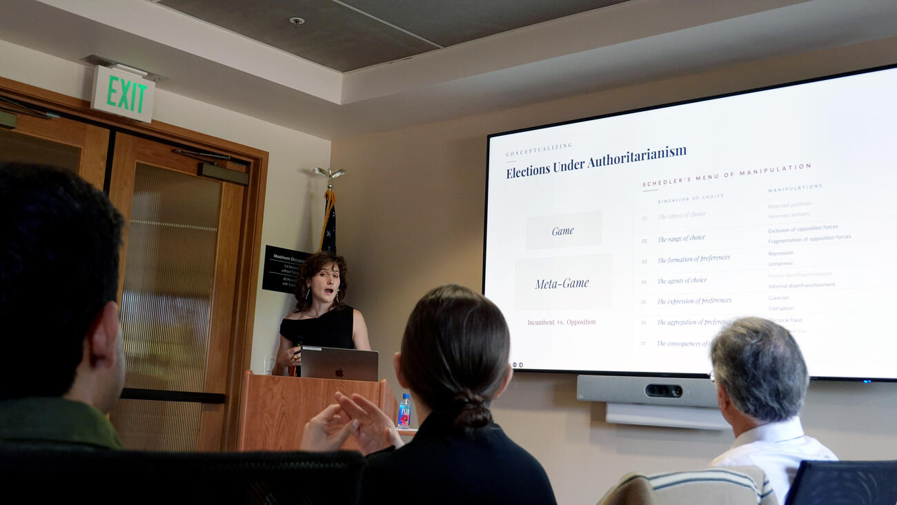 Rachel Owens presents her honors thesis