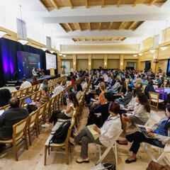 photo of conference main hall in session