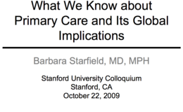 evidenceonbenefitsofprimarycare pres
