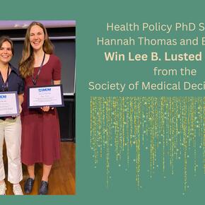 Stanford SHP PhD students win 2026 Lusted Awards