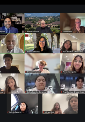 screenshot of Zoom meeting