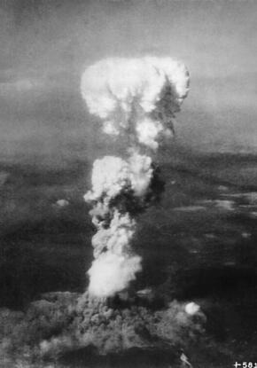 Atomic cloud over Hiroshima