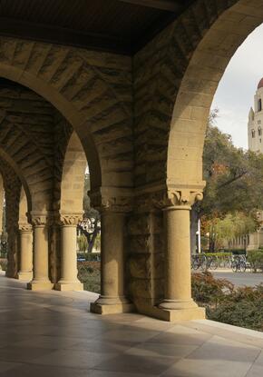 Hoover Tower from the quad