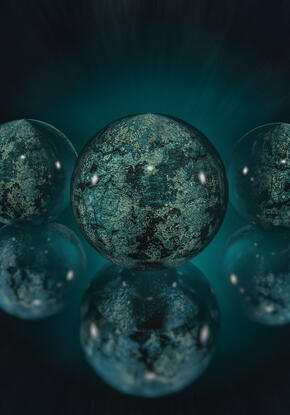 Globe Mirror Balls illustration