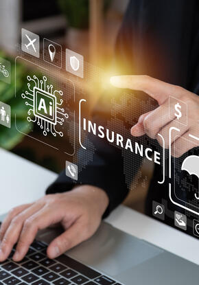 An illustration of using AI in insurance claims