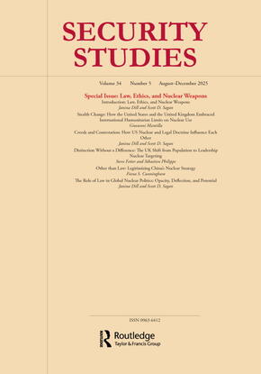 Special issue security studies