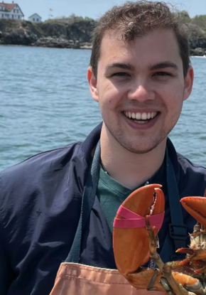 Andrés de Loera’s interest in ocean resource management has taken him from a lobster boat in Maine (above) to a fishing vessel in Indonesia and now to the Stanford Doerr School of Sustainability, where he is an assistant professor of oceans and leads the Ocean Policy Lab. (Image courtesy of Andrés de Loera)