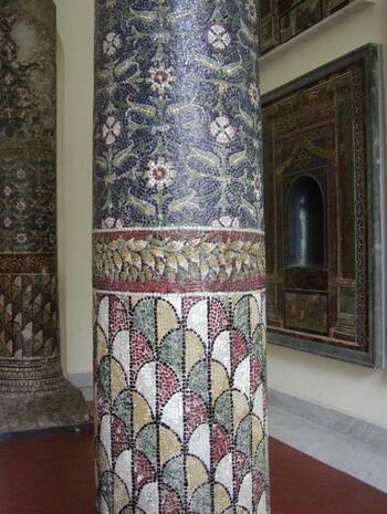 bejeweled floral column