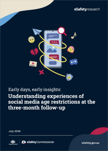 Report cover page with icons and title