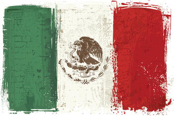 Mexican Flag Illustration