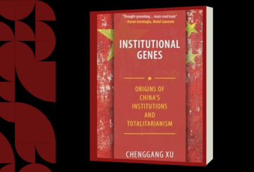 Book cover: Institutional Genes: Origins of China's Institutions and Totalitarianism by Chenggang Xu