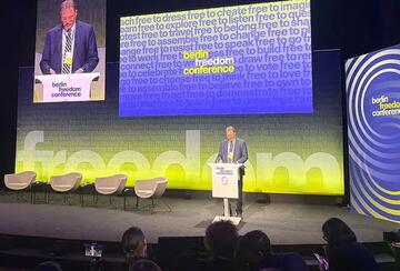 Larry Diamond delivered remarks to the Berlin Freedom Conference on November 10, 2025.