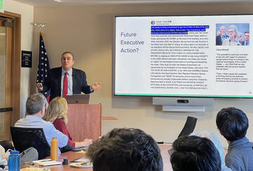 Nate Persily presented his research in a CDDRL seminar on December 4, 2025.