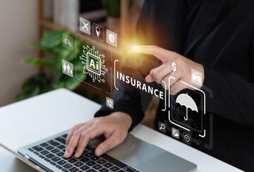 An illustration of using AI in insurance claims