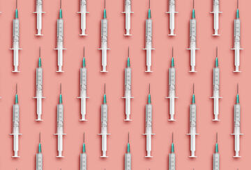 An illustration of vaccine injections 