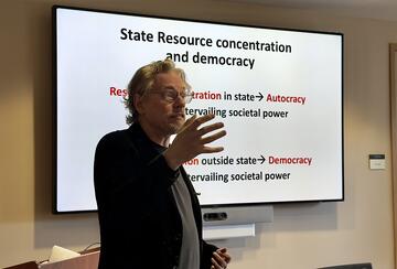 Lucan Way presented his research in a REDS Seminar on February 12, 2026.