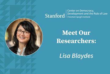 Meet Our Researchers: Lisa Blaydes