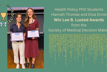Stanford SHP PhD students win 2026 Lusted Awards