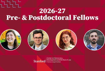 2026-27 CDDRL Pre and Postdoctoral Fellows