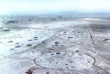 Craters at Nevada Test Site