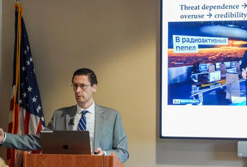 Aleksandar Matovski presented his research at a CDDRL/TEC co-sponsored Rethinking European Development and Security (REDS) seminar on October 8, 2026.