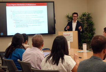 Chris Dann presented his research in a CDDRL seminar on October 15, 2026.