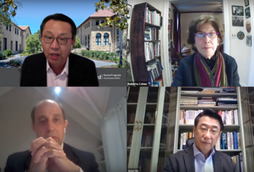 [Top left] Gi-Wook Shin; [top right] Roberta Cohen; [bottom left] Tomás Ojea Quintana; [bottom right] Joon Oh