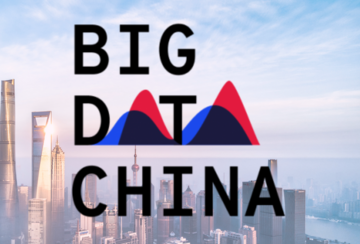 Big Data China logo in front of Shanghai cityscape