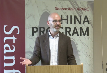 Adam Segal lectures at APARC