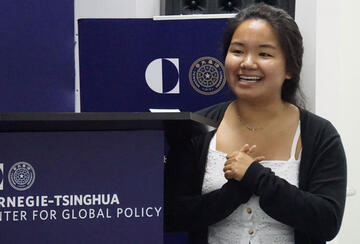 Yvonne Lee, Summer Intern at Carnegie-Tsinghua Center