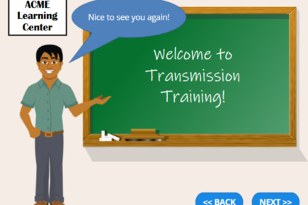 Screenshot from transmission constraints elearning module