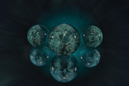 Globe Mirror Balls illustration