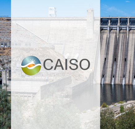 CAISO logo with Folsom Dam