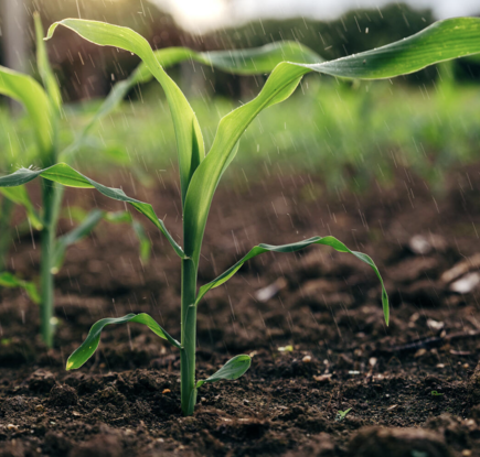 rain on crops