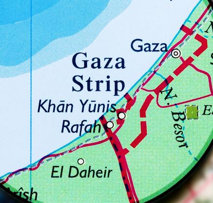 Gaza magnifying glass