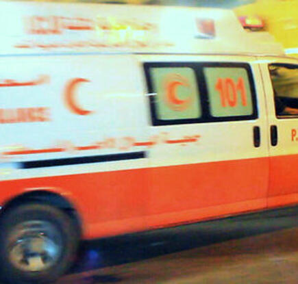 An ambulance in the Gaza 