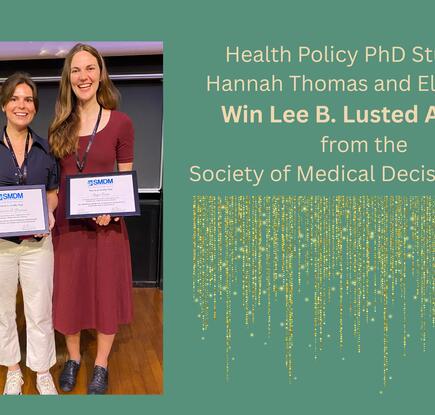 Stanford SHP PhD students win 2026 Lusted Awards