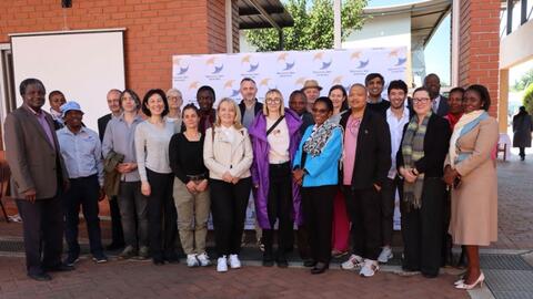 Attendees at the Colloquium on "Global Challenges, Research, Innovation, and Impact," hosted by Botswana Open University in Gaborone, Botswana