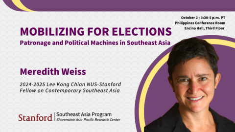 Mobilizing for Elections: Patronage and Political Machines in Southeast Asia