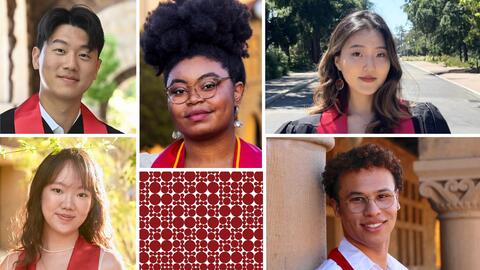 Collage of headshots of Stanford students