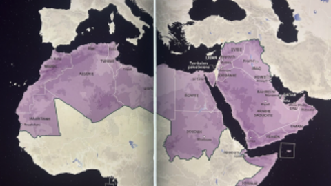 Map of the Arab World- Arab World Institute of Paris